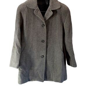 Bromley collection coat Petite size 8P wool blend gray